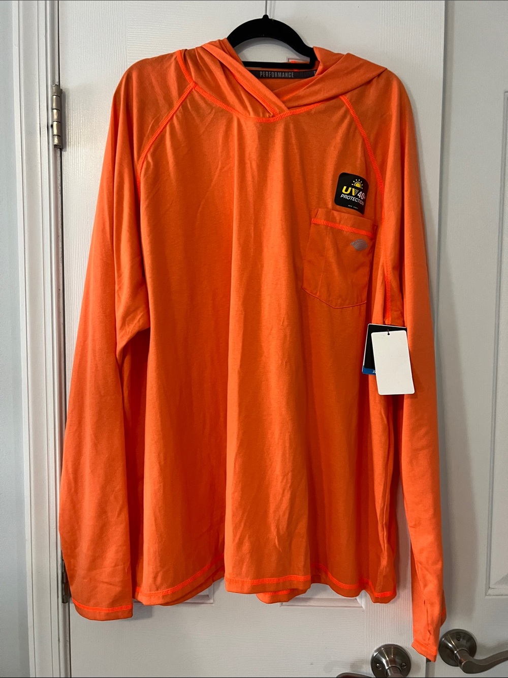 Dickies Men’s Performance Hoodie in Bright Orange